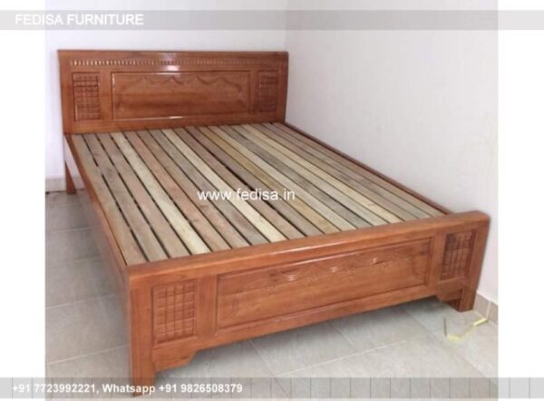 Wooden Bed Wooden Bed Price White King Bed No-5146