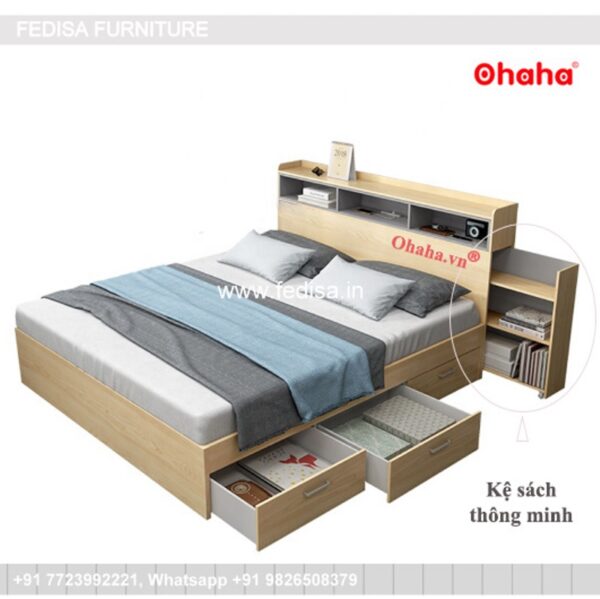 Wooden Bed Wooden Almirah Designs For Bedroom With Price Linen Bedding Sets No-5185