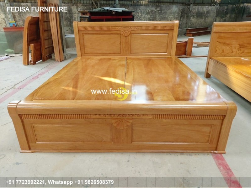 Wooden Bed Bed Back Wall Wooden Design Tiktok Room Decor No-5196