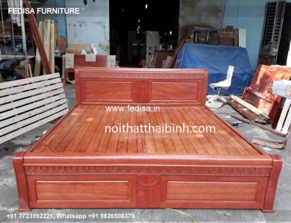 Wooden Bed Wooden Dressing Table Designs For Bedroom White Room Decor No-5239