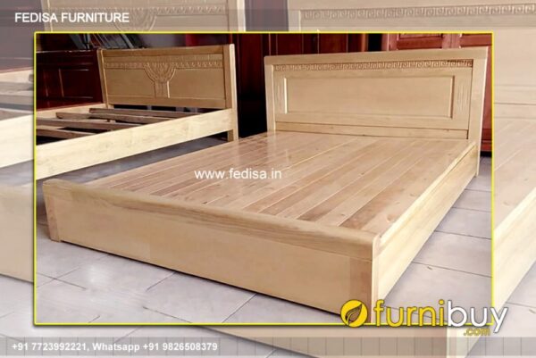 Wooden Bed White Wooden Single Bed Beautiful Room Design No-5241